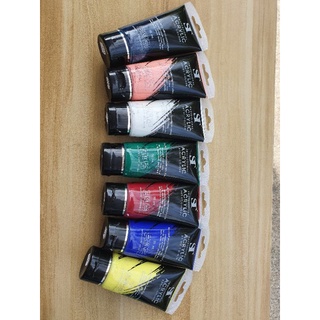 สีอะคริลิคAcrylic colour St  ชนิดหลอดบรรจุขนาด 75.ml.