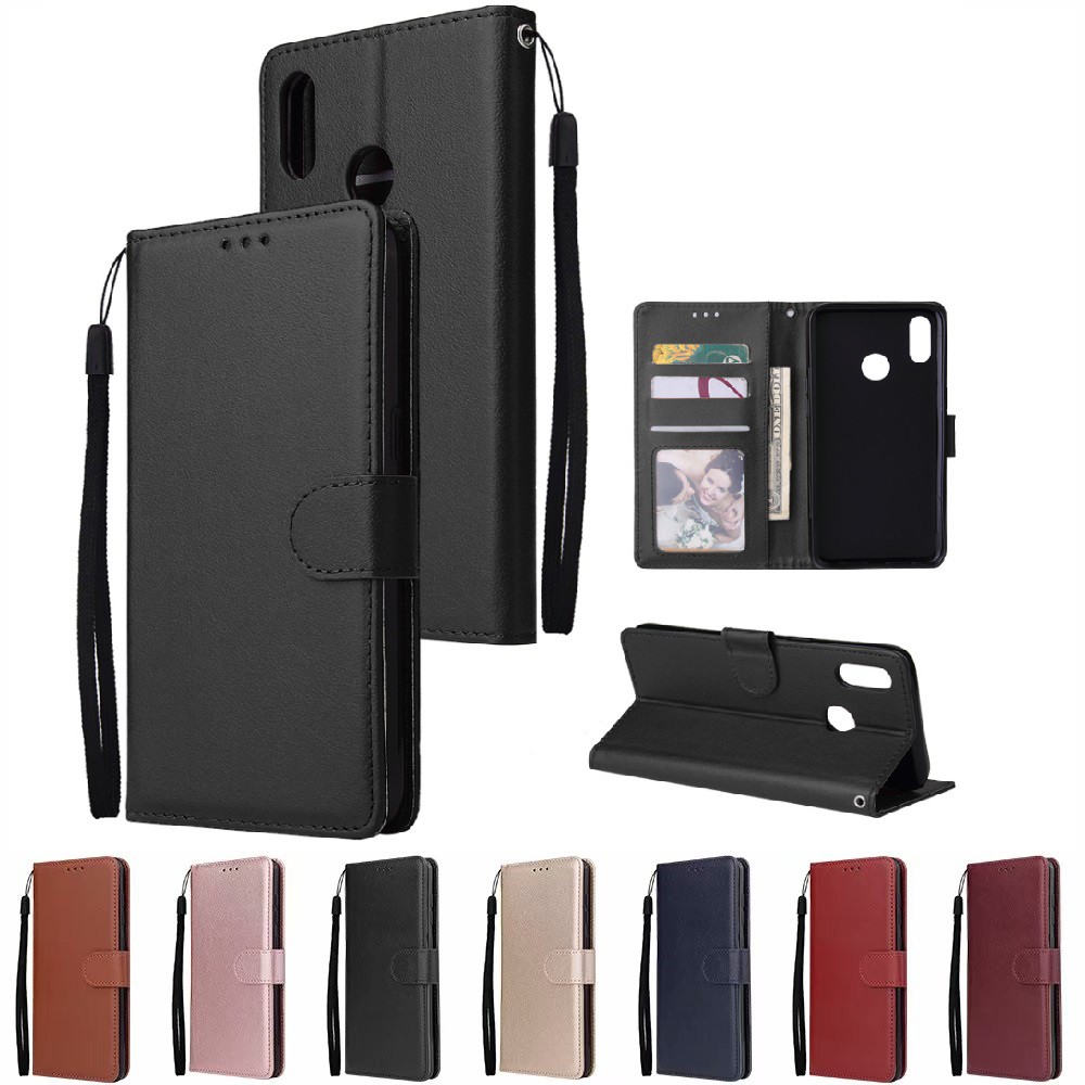 เคส for Huawei Y9 2019 Y6s Y6 Prime Y5 Lite Y7 Pro 2018 เคสเคสโทรศัพท์หนังฝาพับพร้อมช่องใส่บัตรสําหร