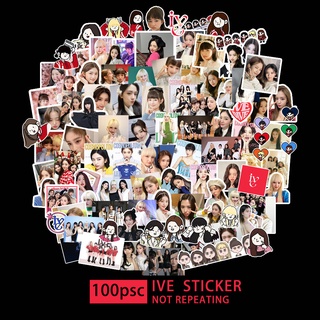 Ive The 1st Album &lt;ELEVEN&gt; Sticker สติกเกอร์แท็กกระเป๋าเดินทาง โทรศัพท์ Diy 100 ชิ้น / แพ็ค