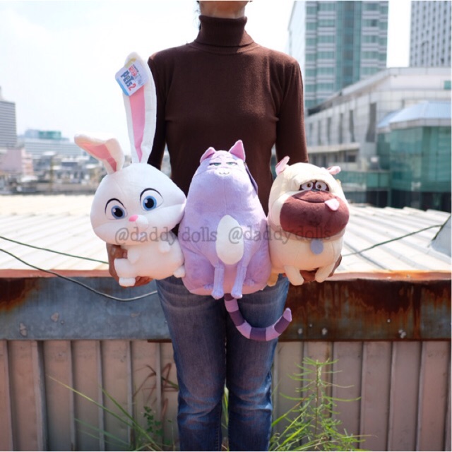 ตุ๊กตา Chloe แมว & Snowball กระต่าย & Mel ปั๊ก Pets แก๊งขนฟู