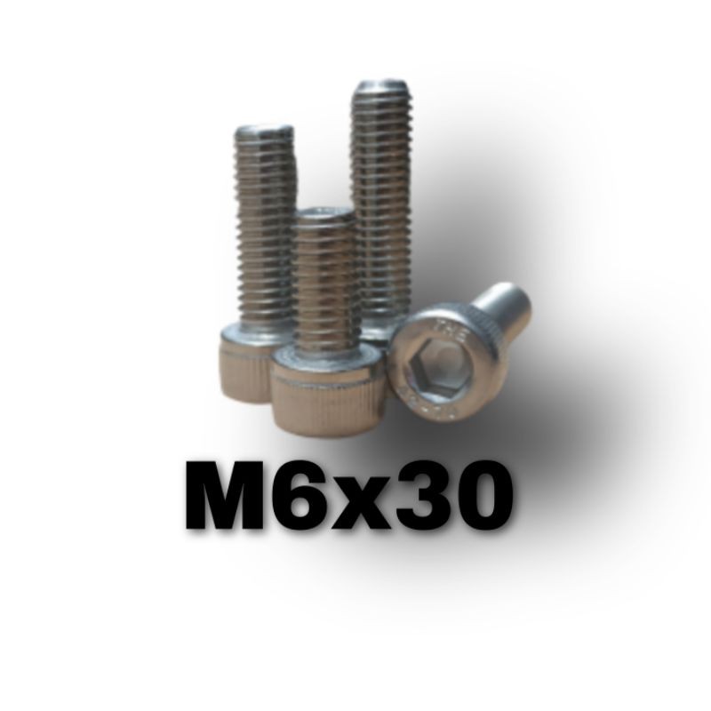Bolt L M6 X 30 Stainless / Bolt L M6 x 30 SUS 304 / Bolt L M6x30 Stainless