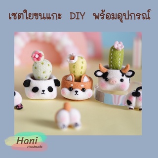 ตุ๊กตาใยขนแกะ DIY เซตต้นไม้แฟนซี พร้อมส่ง