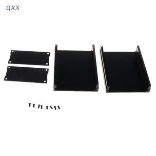 Qx [พร้อมส่ง] กล่องอลูมิเนียมอิเล็กทรอนิกส์ 100X76X35 มม. สีดํา Diy