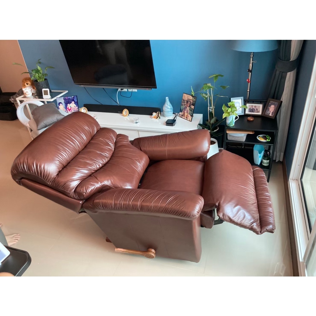 มือสองสภาพ 90% Lazy boy รุ่น Joshua Maple หนังแท้ทั้งตัว