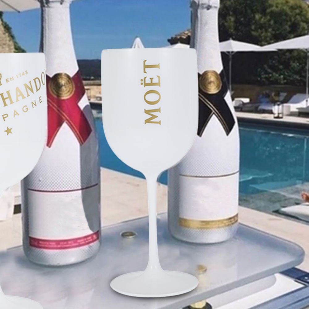 Plastic Goblet Wine Glass Party Wedding Drinkware Reusable Champagne