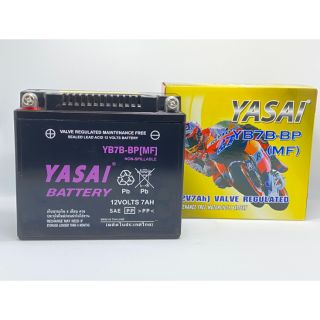 แบตเตอรี่ มอเตอร์ไซค์แห้ง Yasai ( YB7B-BP)​12V 7AH