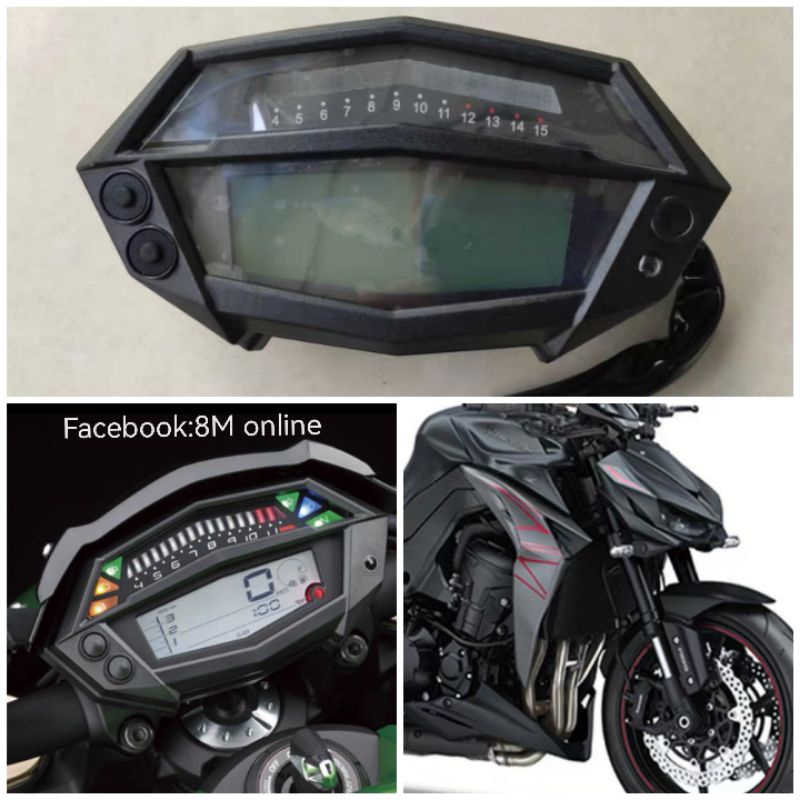ชุดเรือนไมล์แท้ z1000 เรือนไมล์ kawasaki z1000 หน้าปัดเรือนไมล์Z1000 z1000 หน้าจอแสดงผล z1000 meter 