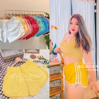 ส่งด่วนกทม.รับทันที 60สี 3XL เอว34+ กางเกงขาสั้นผู้หญิงสายฝอ ใส่สบาย สาวอวบ