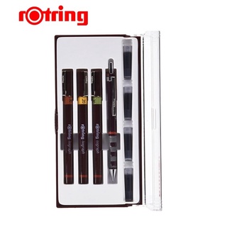 ชุดปากกาเขียนแบบ rOtring Isograph 0.2,0.3,0.5 ดินสอกดและหมึกหลอด (ราคาต่อ 1 ชุด)