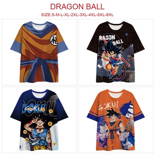 เสื้อยืดแขนสั้น พิมพ์ลายการ์ตูน Dragon Ball 3 มิติ อินเทรนด์ยอดนิยม สไตล์ยุโรป และอเมริกา แฟชั่นฤดูร้อน สําหรับผู้ชาย และผู้หญิง 2022