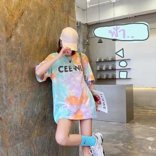 🌈🧡พร้อมส่งจากไทย เสื้อOversize เสื้อแฟชั่น เลื้อผ้าผู้หญิง สีพาสเทล 🧡