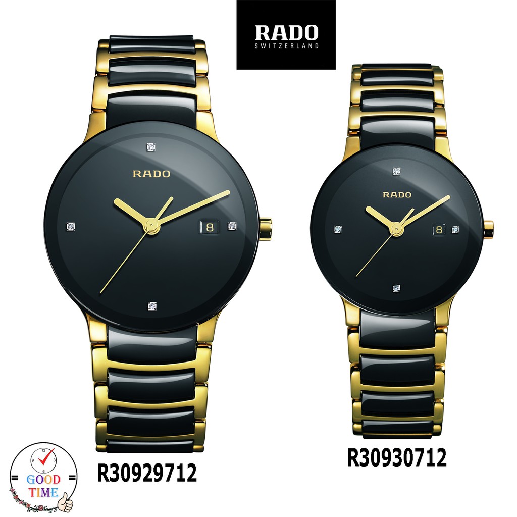 Rado Centrix Quartz นาฬิกาข้อมือชาย,หญิง รุ่น R30929712,30712 สายสแตนเลสแท้