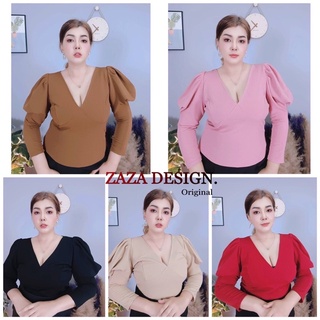 เสื้อแฟชั่นสาวอวบ(ผ้าวูลเวฟ)