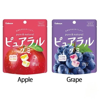 Sale - Kabaya Pureral Gummi Lychee / Apple / Grape 58g (Made in Japan)(Direct from Japan)