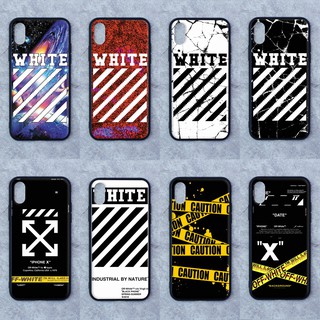 เคส Apple  iphone Xs  ลาย WHITE  ขอบนิ่มหลังแข็ง เคสมือถือ เคสโทรศัพท์ Case