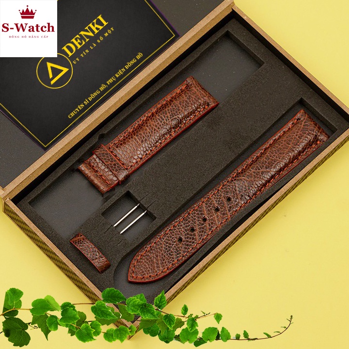 Leather Watch Strap Leather Strap full size 3 สี Premium ( Wood Box