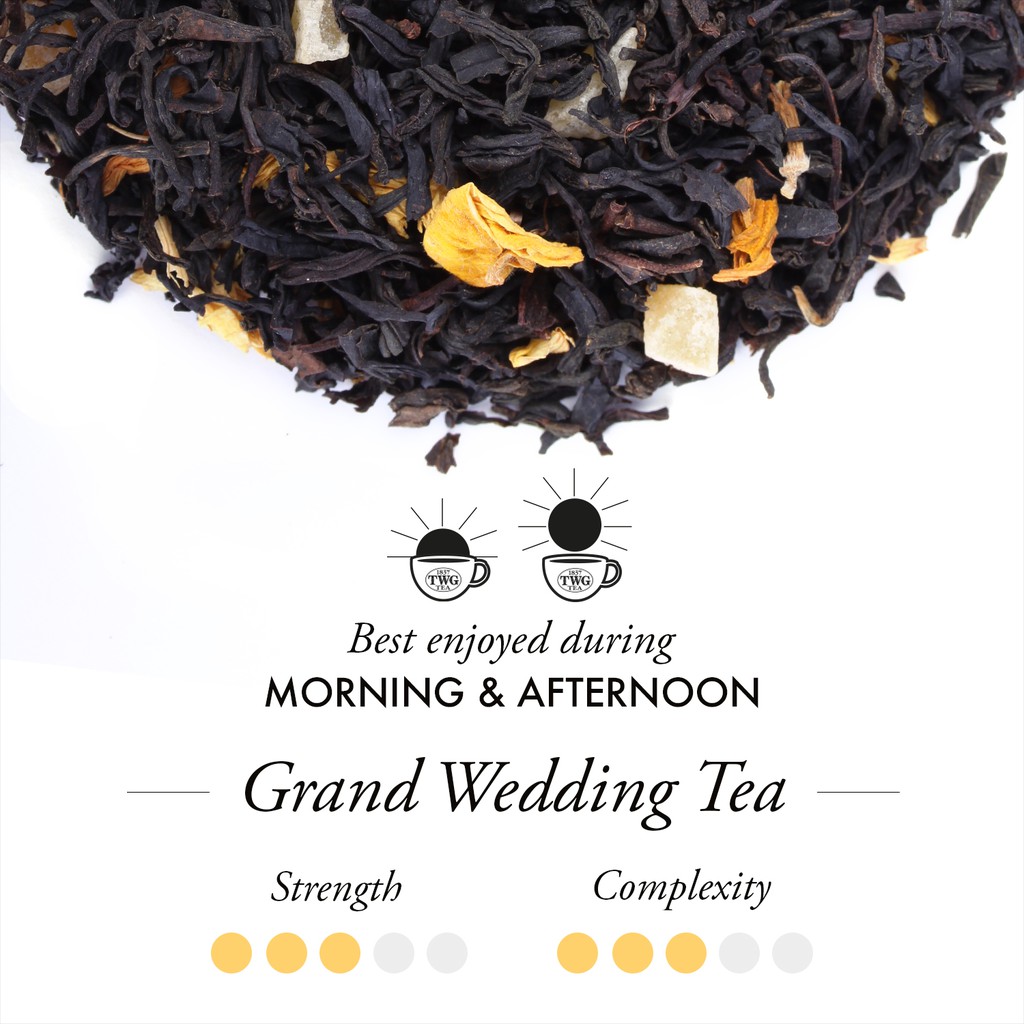 TWG Tea Grand Wedding Tea Caviar Tea Tin Gift 100g / ชา ทีดับเบิ้ลยูจี ชาดำ แกรนด์ เวดดิ้ง ที บรรจุ 100 กรัม - รูปที่ 2