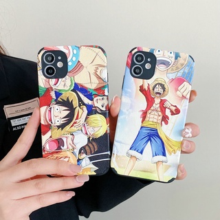 เคสโทรศัพท์มือถือ แบบนิ่ม ขอบตรง ลายลูฟี่วันพีช สําหรับ OPPO A16 A94 A74 A95 A54 A15 A15S A53