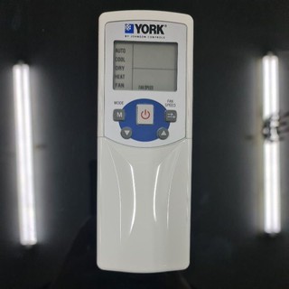 รีโมทแอร์ York, รีโมทแอร์ ยอร์ค York remote  ใช้ได้เลย ไม่ต้องจูน