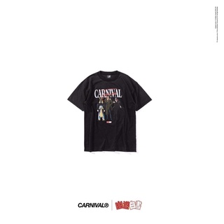 เสื้อยืดใหม่CARNIVAL® x YUYU HAKUSHO TEAM TOGURO T-SHIRT BLACK คนเก่งฟ้าประทาน size m,L,xl,xxlS-3XL