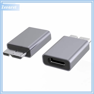 Zevaret อะแดปเตอร์แปลงฮาร์ดดิสก์ภายนอก Usb 3.1 Type C Female เป็น Micro Usb 3.0 Male