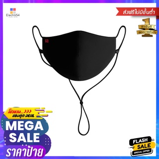 หน้ากากผ้ากันน้ำ GQ WHITE ผู้ใหญ่ สีดำLIQUID-REPELLANT REUSABLE FACE MASK GQ WHITE FREE SIZE FOR ADULTS BLACK