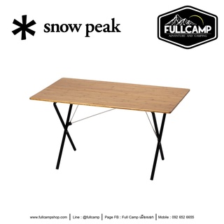 Snow Peak Single Action Table Long Bamboo Black Leg (Autumn Festival 2021 Limited Edition)