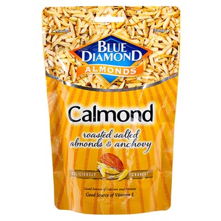 บลูไดมอนด์แคลมอนด์อัลมอนด์และปลาข้าวสารอบ 130กรัม Blue Diamond Calmond Almonds and Rice Fish 130g.