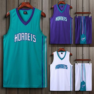 เสื้อกีฬาบาสเก็ตบอล nba charlotte hornets สําหรับผู้ชาย