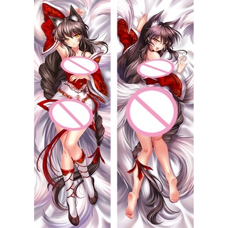 ปลอกหมอน คอสเพลย์ The Nine-Tailed Fox Ahri Dakimakura ขนาด 60x180 ซม. สําหรับผู้ชาย