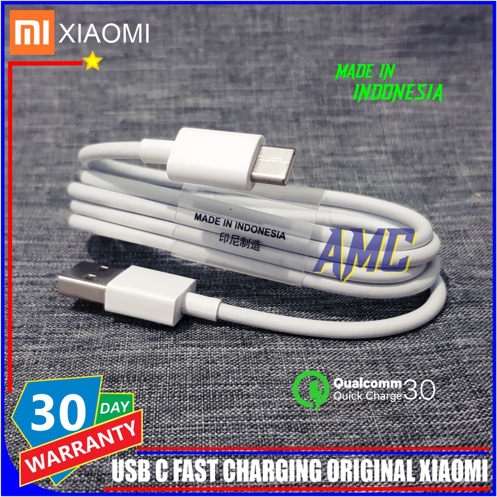 สายดาต้าชาร์จเร็ว Xiaomi Type C ORIGINAL 100% USB C
