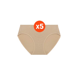 Sabina กางเกงชั้นใน (Set 5 ชิ้น) (ทรง Bikini) รุ่น Panty Zone รหัส SUZP2101CD สีเนื้อเข้ม