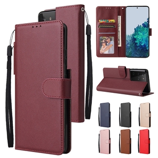 เคสโทรศัพท์มือถือแบบหนังพลิกตั้งได้สําหรับ Samsung S21 Ultra S21 + S20 Ultra Plus S20 Fe