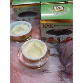 ครีมเคเค ครีมสมุนไพรรวม K&amp;K Beauty White Cream ของเเท้100% ขนาด 12 กรัม