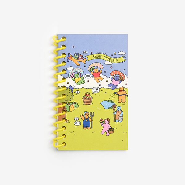 Mini Spring Note (My Buddy & Jelly Bear) สมุดโน๊ตขนาดเล็ก ลายหมีสุดน่ารัก สันห่วง จาก Dailylike ลิขสิทธิ์แท้