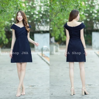 hbstation.shop เสื้อผ้าผู้หญิง Dressออกงาน สีกรม พร้อมส่ง