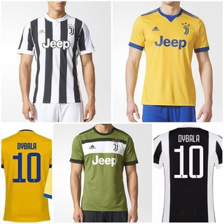 เสื้อยืด ลาย Juve JUVENTUS HOME AWAY 3RD + NAMESET 17/18 GRADE ORI!!!