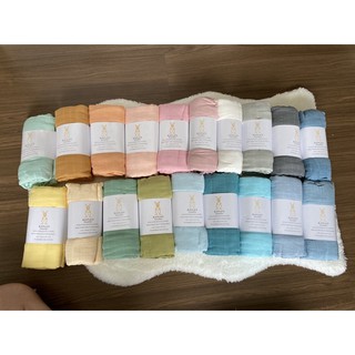 Kaylas Swaddle [4ผืน 1000] ผ้าห่อตัวมัสลินแบมบู 70% คอตตอน 30% ขนาด 120*120 cm