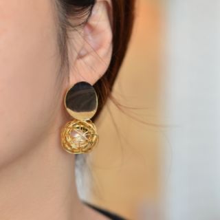 YWEE2493_Korea style earring ต่างหูแบบติดหู