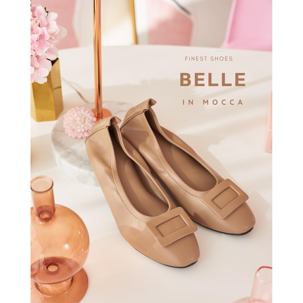 รองเท้า Finest Shoes : Belle : Mocca #รองเท้าหนังนิ่ม #รองเท้าผู้หญิง