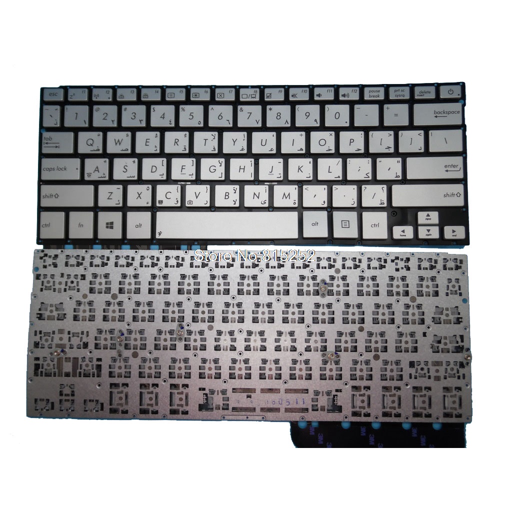Laptop Keyboard For ASUS UX301 UX301L UX301LA Silver No backlight film Saudi Arabia AR 9Z.N8JBU.B0A 
