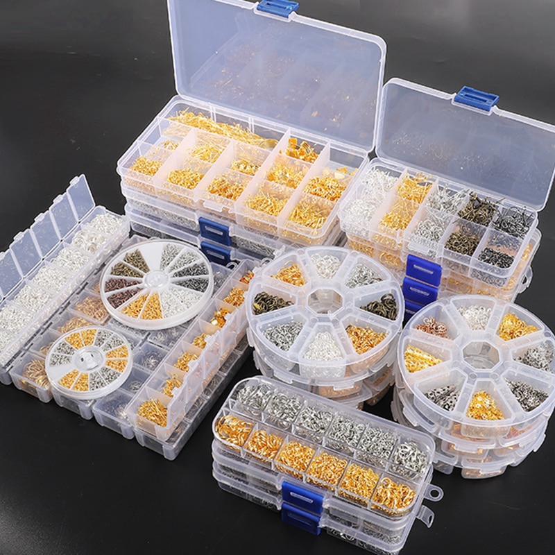 ชุดกล่องตะขอ สําหรับทําเครื่องประดับ ต่างหู แหวน DIY