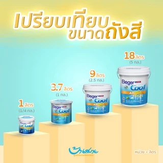 สีรองพื้นปูนเก่า สีรองพื้น Beger B-2500 ขนาด 3.5 ลิตร รองพื้นสูตรน้ำ สีใส ClearContact รองพื้นปูนทับสีเก่า