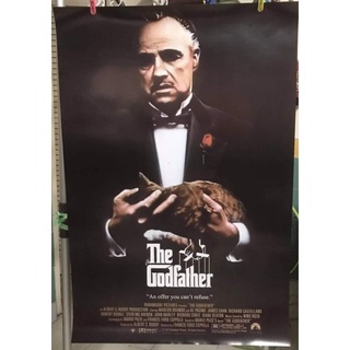 โปสเตอร์หนังThe Godfather ภาค1และ2งานพิมพ์ใหม่ ขนาด23.5x34.5นิ้ว