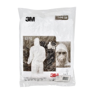 3M ชุดป้องกันฝุ่นและสารเคมี 4510 COVERALL TYPE 5/6