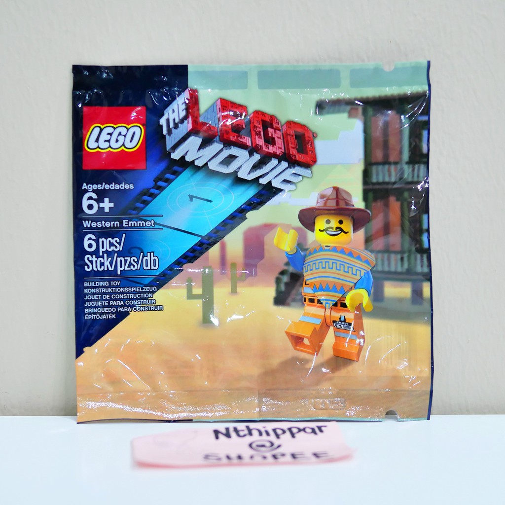 ++ ขาย Lego ซอง Polybag Western Emmet Lego Movie 5002204 ของใหม่ ของแท้ พร้อมส่ง Minifigure City Cre