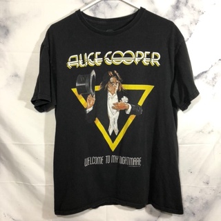 เสื้อยืดผ้าฝ้ายเสื้อยืด พิมพ์ลาย Gildan Alice Cooper Welcome To My Nightmare Distro สําหรับผู้ชายL XL  XXL 3XL