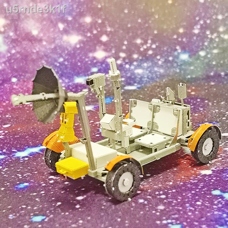 ❏Aipin metal iron art DIY assembly model 3D three-dimensional glue-free nano puzzle color Apollo lunar rover