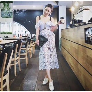  Dressสายเดี่ยวสีฟ้า
