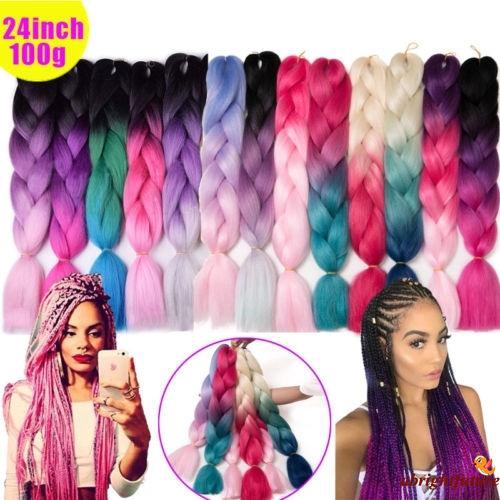 Efa Au 24 Ombre Dye Kanekalon Jumbo Braiding Synthetic Hair